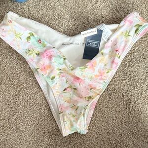 NWT Abercrombie & Fitch Pastel Floral Bikini Bottom